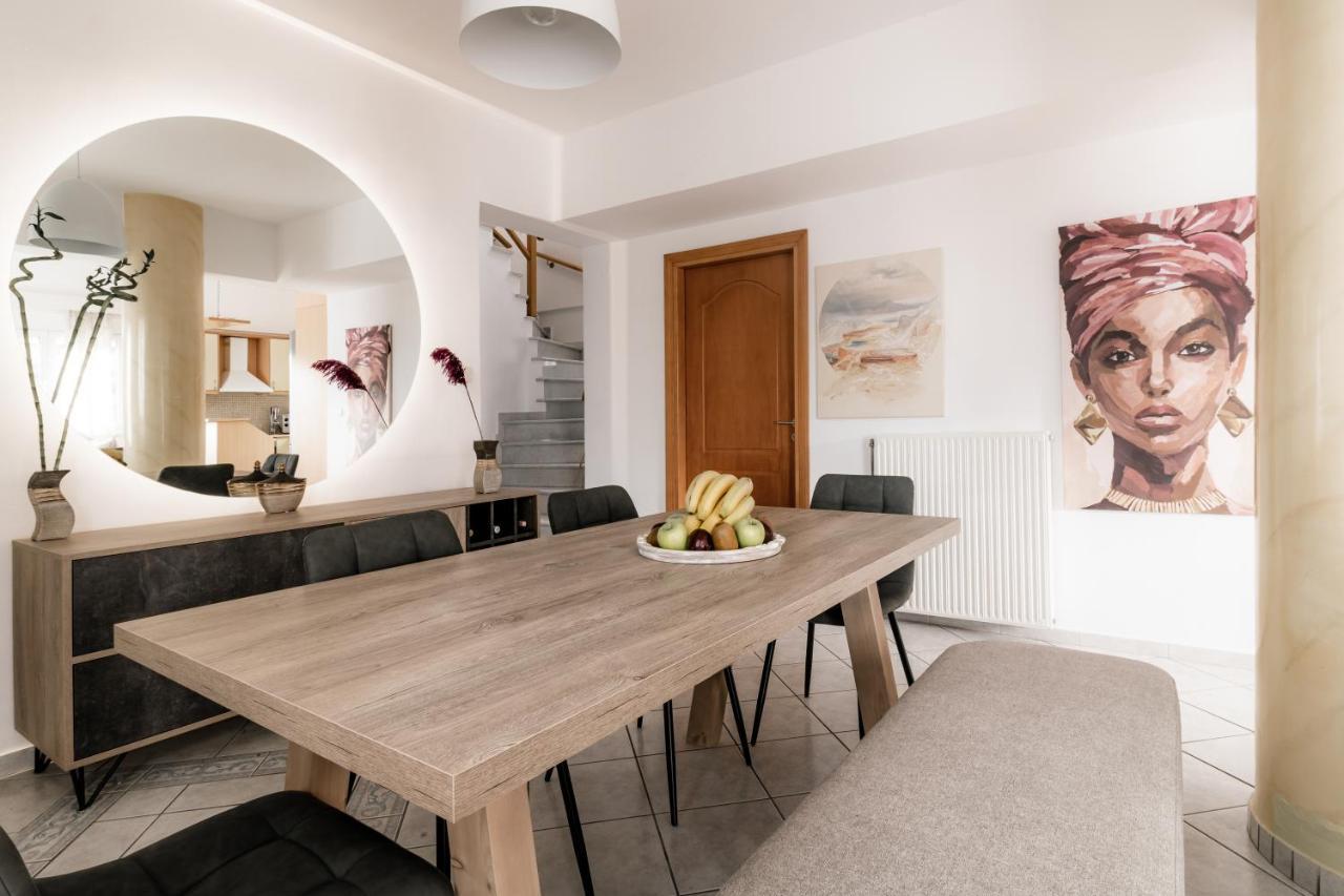 Villa Ventus, 40Sqm Private Pool & Hot Tub! Roussospition Bagian luar foto